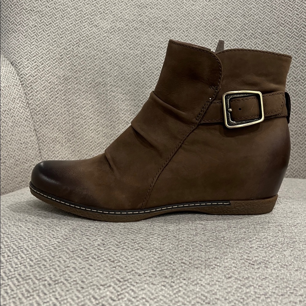 Dansko Tan Leather Ankle Boots EU 37 size 7-7.5